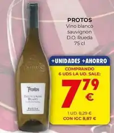 CashDiplo Protos - vino blanco sauvignon d.o. rueda oferta