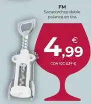 CashDiplo Fm - sacacorchos doble palanca en tira oferta