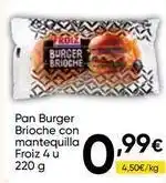 FROIZ Froiz - pan burger brioche con mantequilla oferta