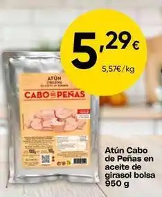 FROIZ Cabo de peñas - atun de peñas en aceite de girasol bolsa oferta