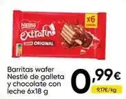 FROIZ Nestlé - barritas wafer y chocolate con leche oferta