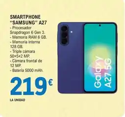 E.Leclerc Samsung - smartphone a27 oferta