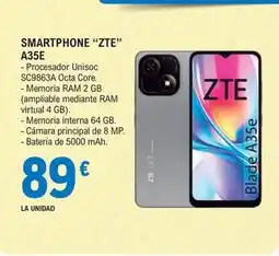 E.Leclerc Zte - smartphone a35e oferta