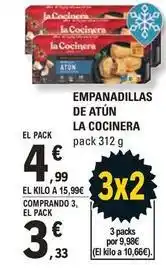 E.Leclerc La cocinera - empanadillas de atun oferta