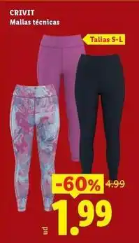 Ocine Crivit - mallas técnicas oferta