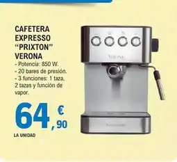E.Leclerc Prixton - cafetera expresso verona oferta