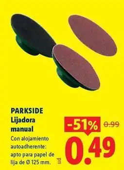 Ocine Parkside - lijadora manual oferta