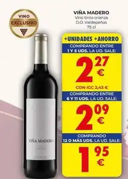 CashDiplo Viña amoeiro - vino tinto crianza d.o. valdepenas oferta