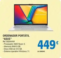 E.Leclerc Asus - ordenador portátil oferta