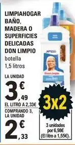 E.Leclerc Don limpio - limpiahogar baño, madera o superficies delicadas oferta