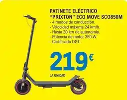 E.Leclerc Prixton - patinete eléctrico eco move sco850m oferta