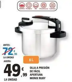 E.Leclerc Monix - olla a presion de facil apertura oferta