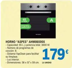 E.Leclerc Aspes - horno ahm86500x oferta