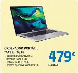 E.Leclerc Acer - ordenador portátil oferta