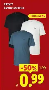 Ocine Crivit - camiseta tecnica oferta