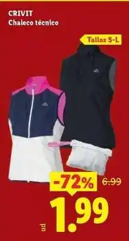 Ocine Crivit - chaleco ténico oferta