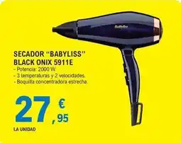 E.Leclerc Babyliss - secador black onix 5911e oferta