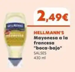 Plusfresc Hellmann's mayonesa a la francesa boca-bajo oferta