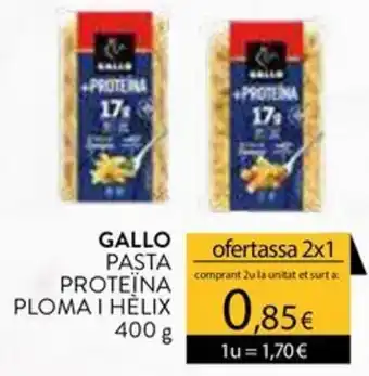 Gallo pasta proteïna ploma i hèlix