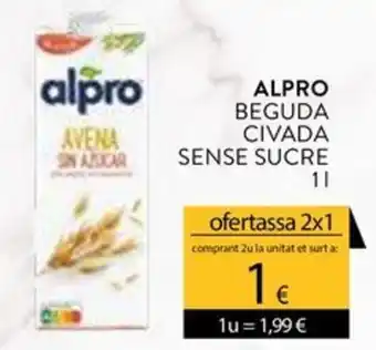 Alpro beguda civada sense sucre