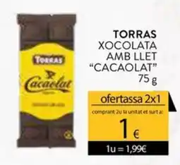 Plusfresc Torras xocolata amb llet cacaolat oferta