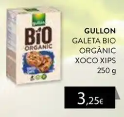 Plusfresc Gullon galeta bio orgànic xoco xips oferta