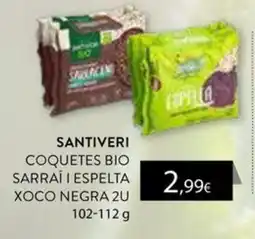 Plusfresc Santiveri coquetes bio sarrà i espelta xoco negra oferta