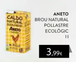 Plusfresc Aneto brou natural pollastre ecològic oferta