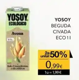 Plusfresc Yosoy beguda civada eco 1l oferta