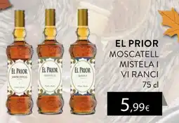 Plusfresc El Prior moscatell mistela i vi ranci oferta