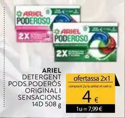 Plusfresc Ariel - detergent pods poderos original i sensacions oferta