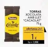 Plusfresc Cacaolat - torras xocolata amb llet oferta