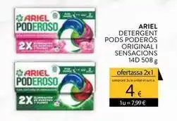 Plusfresc Ariel - detergent pods poderós originali sensacions oferta