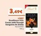 Plusfresc Lindt - excellence 70% cacau amb taronja sanguina de sicilia oferta