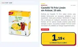 Sangüi Castello - te frio limon sin azucar oferta