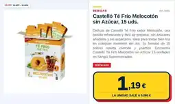 Sangüi Disfruta - castello té frio melocoton sin azúcar oferta
