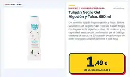 Sangüi Care - tulipán negro gel algodon y talco oferta