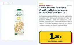 Sangüi Asturiana - central lechera vegetanea bebida de avena sin azucares anadidos oferta