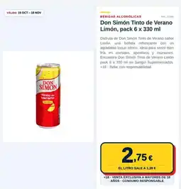 Sangüi Don simón - tinto de verano limón oferta