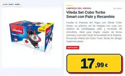 Sangüi Vileda - set cubo turbo smart con palo y recambio oferta