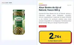 Sangüi Alsur - algurt brotes de ajo al natural, frasco oferta