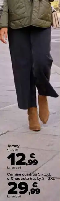 Camisa cuadros o Chaqueta husky