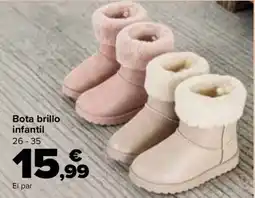 Carrefour Bota brillo infantil oferta