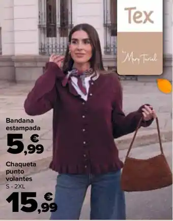 Tex Mary Tariel Chaqueta punto volantes