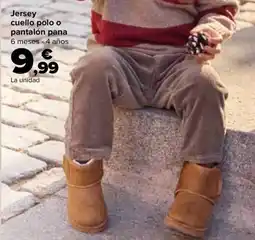 Carrefour Jersey cuello polo o pantalón pana oferta