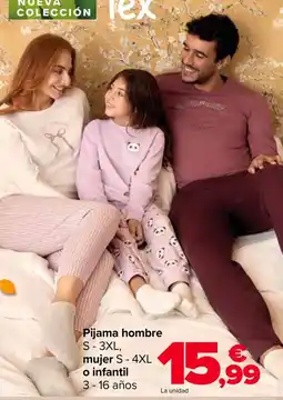 Carrefour rex pijama hombre oferta