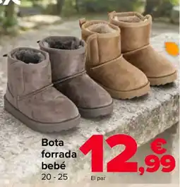 Carrefour Bota forrada bebé oferta