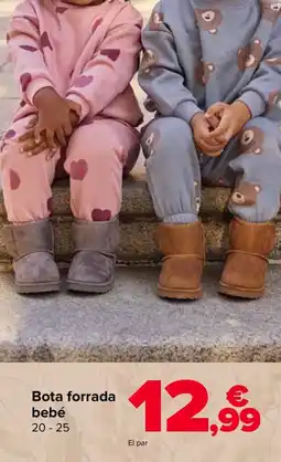 Carrefour Bota forrada bebé oferta