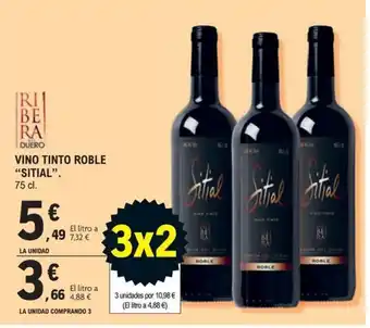 Sitial vino tinto roble