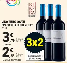 E.Leclerc Pago de Fuentevaga vino tinto joven oferta